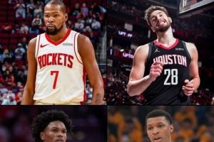  火箭四人杀进ESPN百大排名：杜兰特9 申京25 阿门37 小贾巴里74