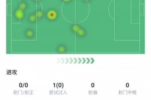 硬汉!拉比奥特本场数据:仅丢失球权8次、传球成功率83.8%