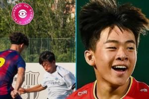  🔥国外博主关注16岁邝兆镭：千万别小瞧中国足球，它正在崛起