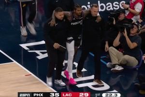 无奈伤退！杰伦·格林仅出战6分47秒伤退 离场前3中1得2分1板1助